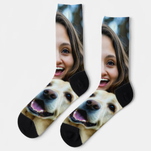 Add Labrador Retriever Photo Personalize Socks
