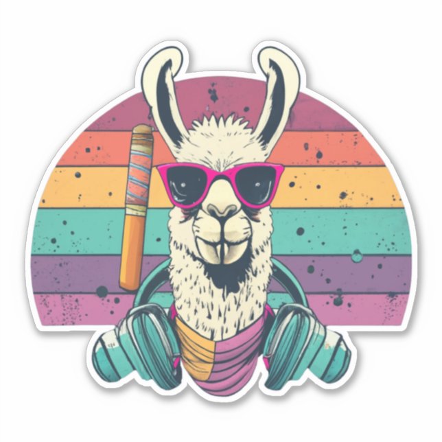 Add Llama Charm to Your Life with Stickers (Front)