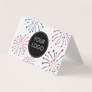 Add Logo 4th of July Business Company Fireworks