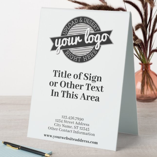 Add Logo and List of Services - Sale Advertisement (In SItu (Table))