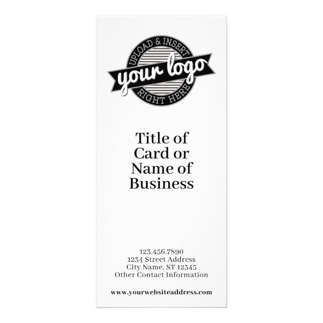 Add Logo and Price List or Services Advertisement Rack Card (Front)