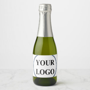 Add Logo Birthday Party Bridal Shower Personalised Sparkling Wine Label