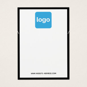 Add Logo Black  White Necklace Display Holder 