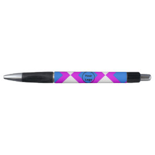 Add logo blue purple pattern