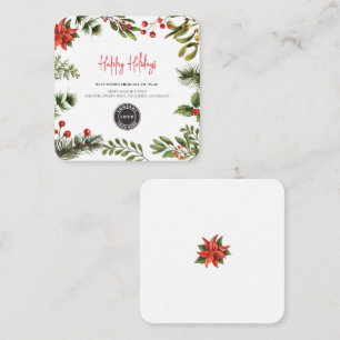 Add Logo Business Christmas Corporate Holidays Card