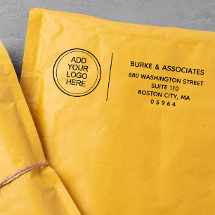 Add Logo Business Return Address Self-inking Stamp