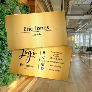 add logo Custom BUSINESS LOGO and social media Bus Card
