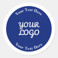 Add Logo Dark Navy Blue & White with Border