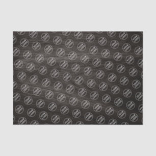 Add logo dark wood grain business packaging tissue paper