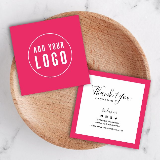 Add Logo Editable Border Social Thank You Insert (Creator Uploaded)