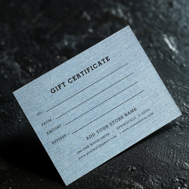 Add Logo Editable Business Gift Certificate ( Business Gift Certificate With Logo)