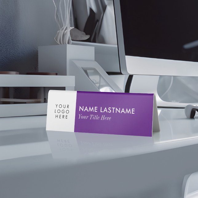 Add Logo Elegant Minimalist Simple Purple White (Creator Uploaded)
