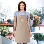 Add Logo Employee Modern Script Custom Colour Apron<br><div class="desc">Personalised Apron that you can add your logo and your employee’s name in trendy modern script against an editable background colour (click “edit” button and change background colour). You can even change the strap colour (accessible on the product page itself) to whatever colour you wish. Personalise it by replacing the...</div>