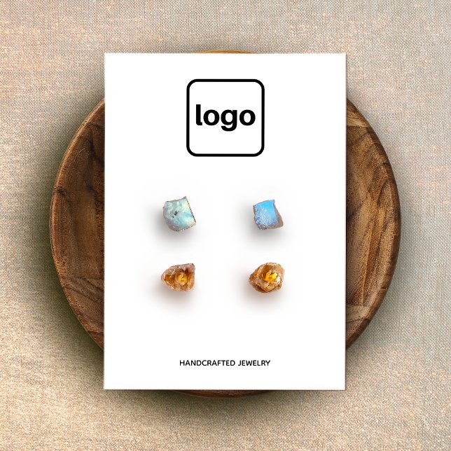 Add Logo Four Hole  Earring  Display (Creator Uploaded)