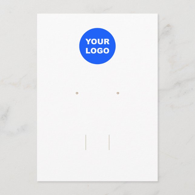  Add Logo Hair Bow and Earring  Enclosure Card (Front)