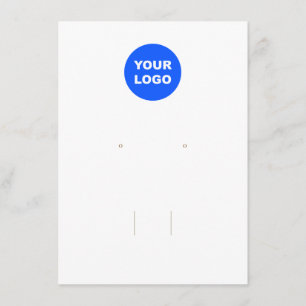 Add Logo Hair Bow and Earring  Enclosure Card