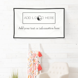 Add Logo Here Small Business Promotion Banner
