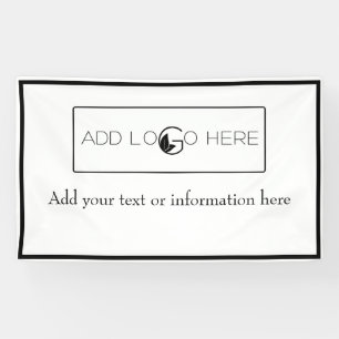 Add Logo Here Small Business Promotion Banner