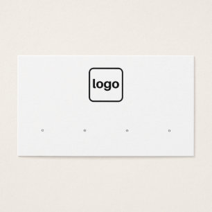 Add Logo Horizontal Four Stud Earring Hole