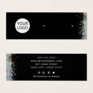 Add logo Jewellery Modern Black earring display Ca