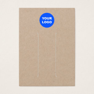 Add Logo Kraft  Hair Clip Display