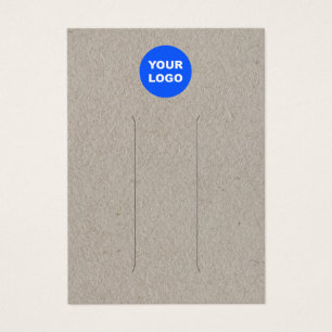 Add Logo Kraft Leather  Hair Clip Display