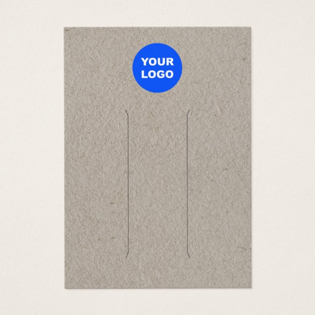 Add Logo Kraft Leather  Hair Clip Display (Front)