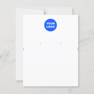 Add Logo Large Necklace Earring Display Invitation