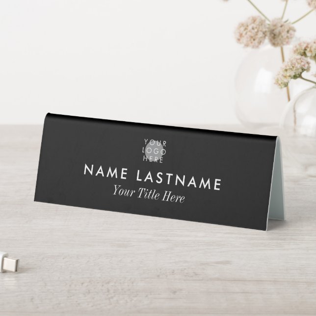 Add Logo Minimalist Elegant Simple Black Name (In SItu (Table))
