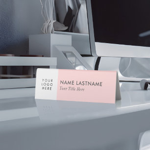 Add Logo Minimalist Simple Blush Pink Grey