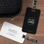 Add Logo Modern Corporate Business Custom Colours Luggage Tag<br><div class="desc">Add Logo Modern Corporate Business Custom Colours Luggage Tag that's perfect for you and your employees when travelling for work. Background colour on the front and back is editable, click "Edit" to change the colour Personalise it by replacing the placeholder text and the placeholder image with your own logo. For...</div>