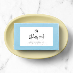 Add Logo Modern Script Minimalist Product Label