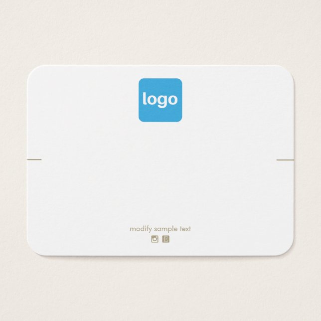  Add Logo Necklace Bracelet   Display Holder  (Front)