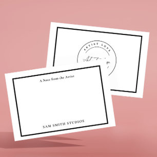 Add Logo or Photo Artist Thank You Card