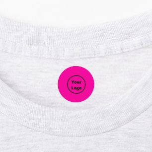 Add logo plain pink employee labels