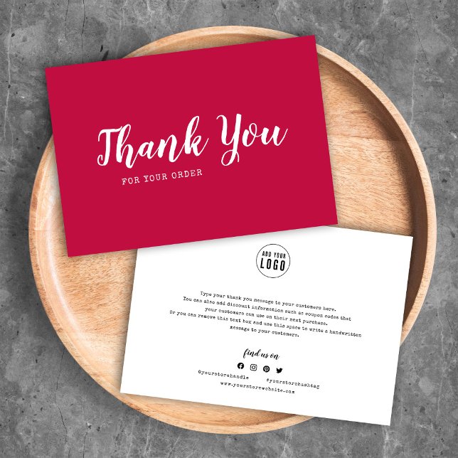 Add Logo Script and Typewriter Thank You Card (Creator Uploaded)