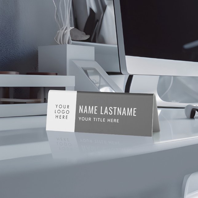 Add Logo Simple Clean Minimalist Grey Name Title (Creator Uploaded)