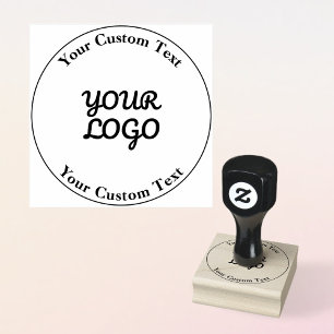 Add Logo Simple Editable Design Rubber Stamp