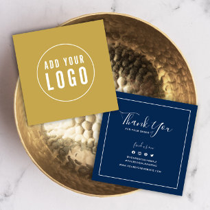 Add Logo Social Custom Colour Thank You Insert