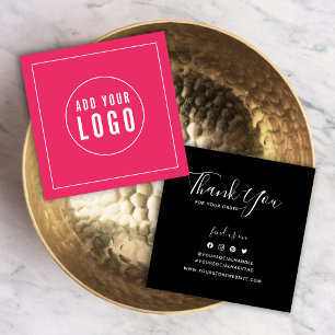 Add Logo Social Custom Colour Thank You Insert