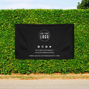 Add Logo Social Media Marketing Custom Colour Banner