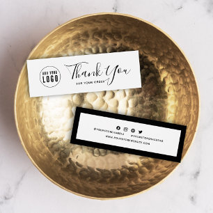 Add Logo Social Media Thank You Editable Colour