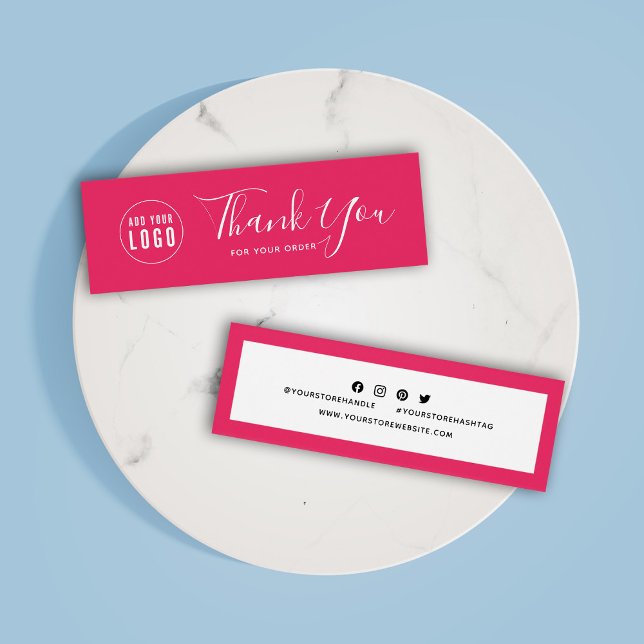 Add Logo Social Media Thank You Editable Colour (Creator Uploaded)