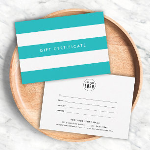 Add Logo Stripes & Custom Colour Gift Certificate