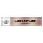 Add Logo Stylis Name Title Simple Bold Rose Gold