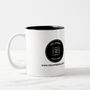 Add Logo Website Two Tone Business Promo mug