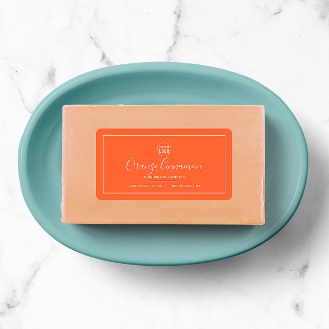 Add Logo White Border Editable Colour Product Labe Label (Creator Uploaded)