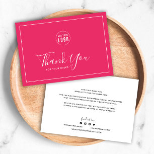 Add Logo White Border Editable Colour Thank You