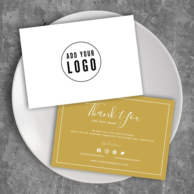 Add Logo White Border Editable Colour Thank You (Creator Uploaded)