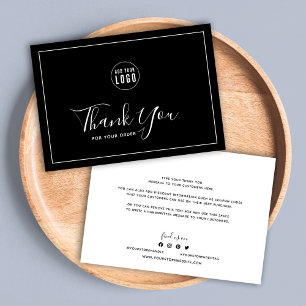 Add Logo White Border Editable Colour Thank You